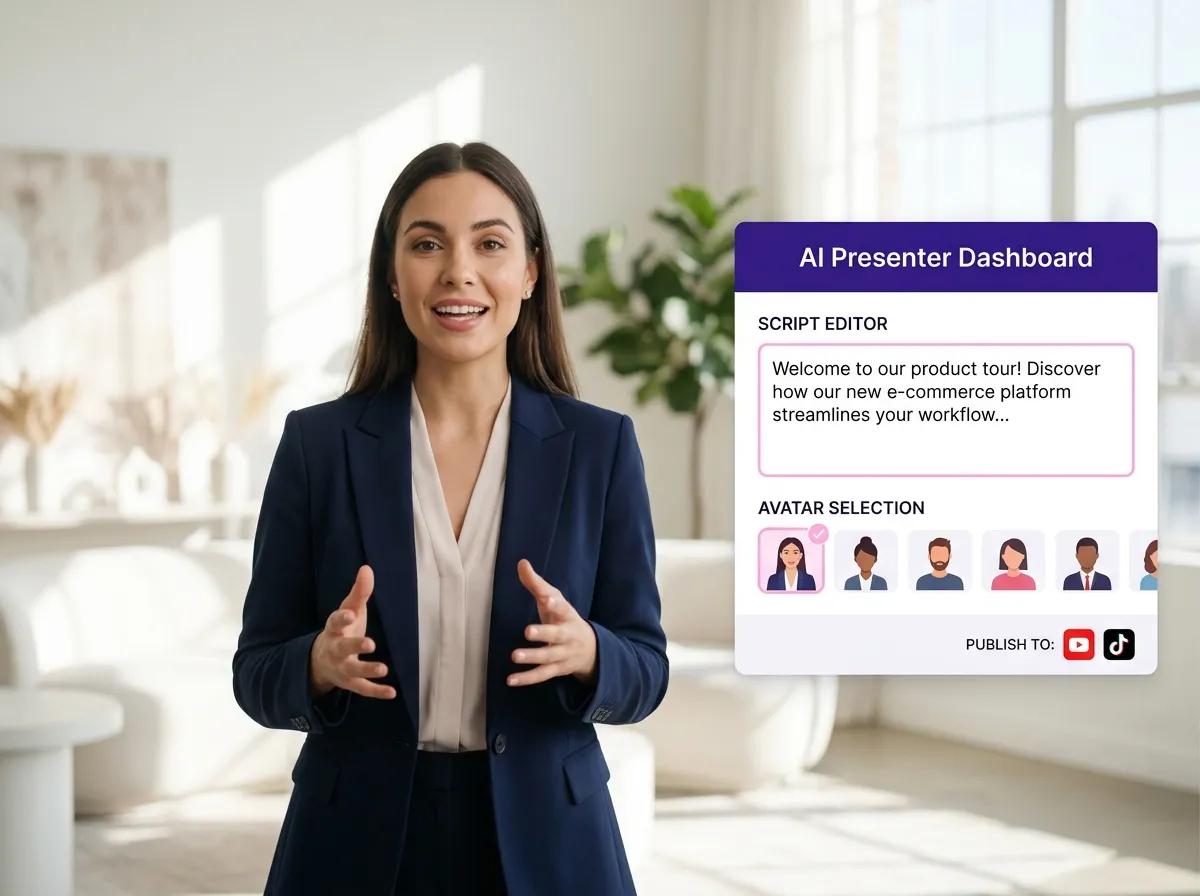 AI-Avatar and Digital Presenter Tool Example